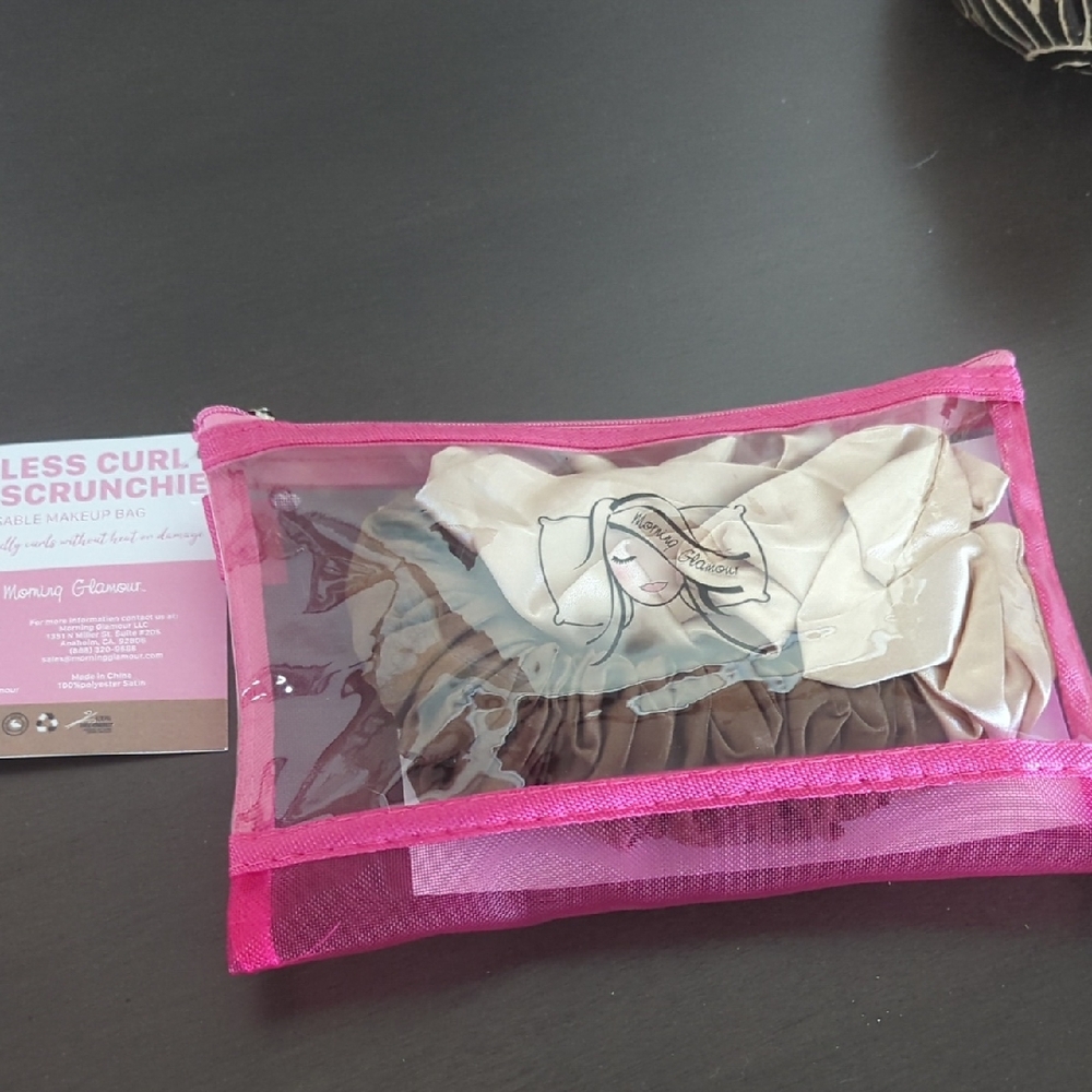Heatless Curl Satin Scrunchie Set